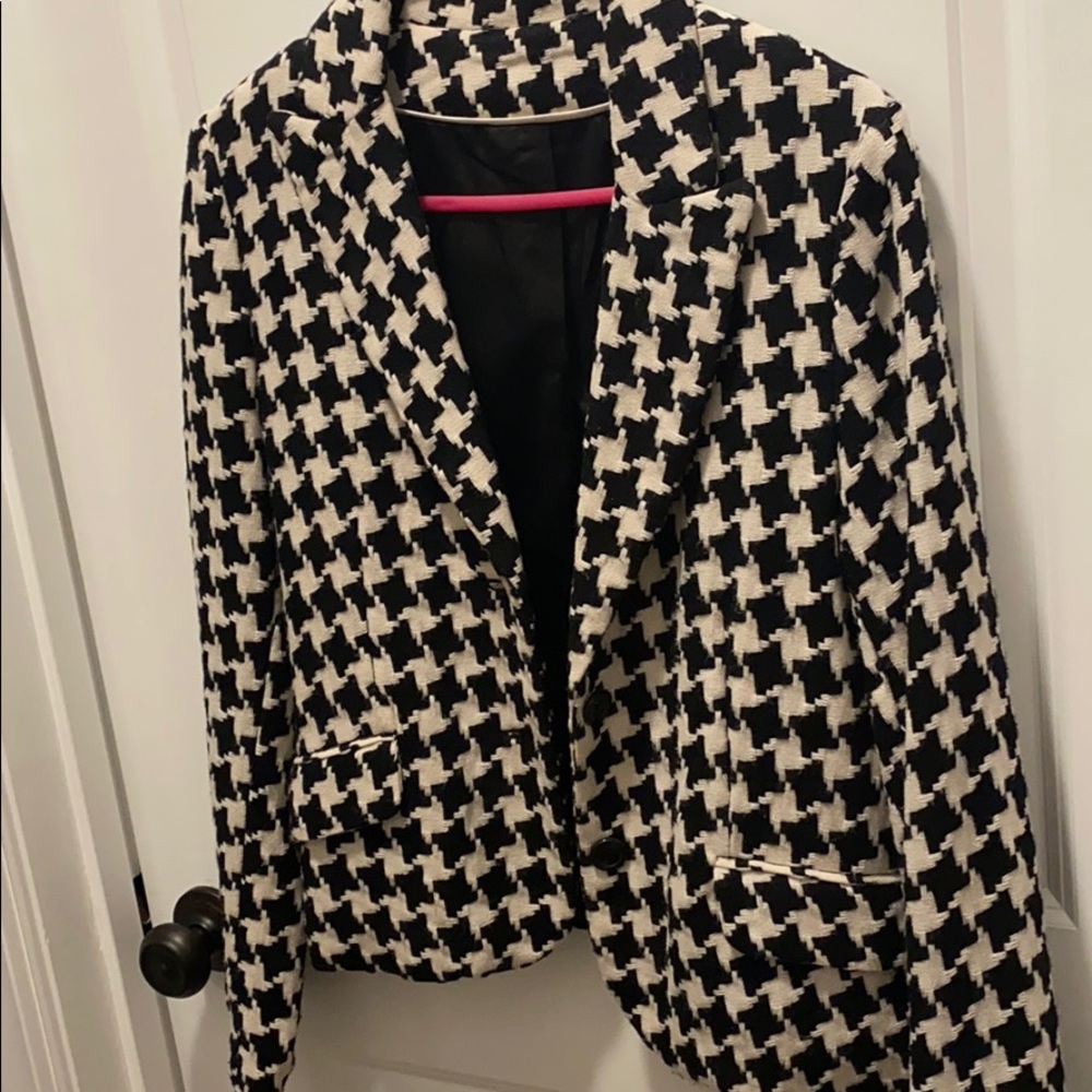 Houndstooth heavy blazer